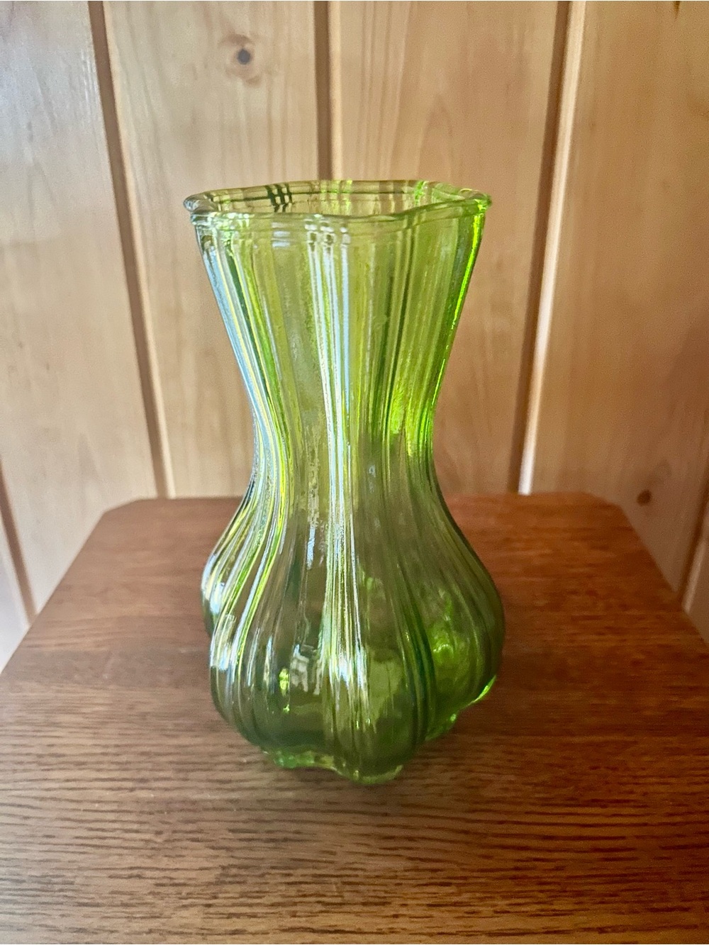 Green Decorative Glass Vase